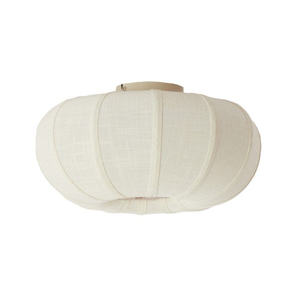 Krémszínű mennyezeti lámpa textil búrával ø 40 cm Zosia – Light & Living