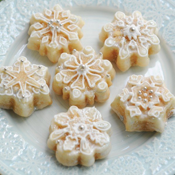 Snowflakes sütőforma 6 süteményhez, 700 ml - Nordic Ware-image-1