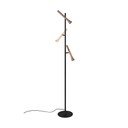 Fekete LED állólámpa fém búrával (magasság 150 cm) Fiato – Trio