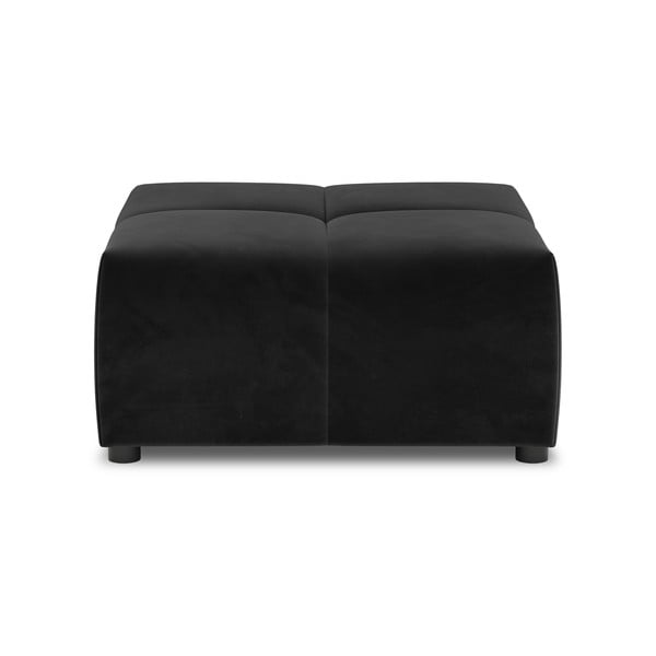 Fekete bársony kanapé modul Rome Velvet - Cosmopolitan Design-image-2