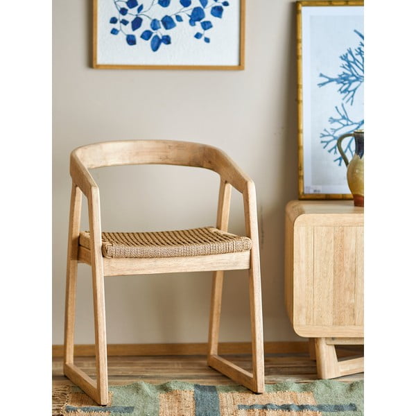 Natúr színű kaucsukfa étkezőszék Serrone – Bloomingville-image-1