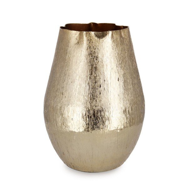Aranyszínű alumínium kézzel készített váza (magasság 38 cm) Brighty – Bizzotto