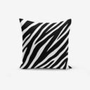 Black White Zebra fekete-fehér pamutkeverék párnahuzat, 45 x 45 cm - Minimalist Cushion Covers