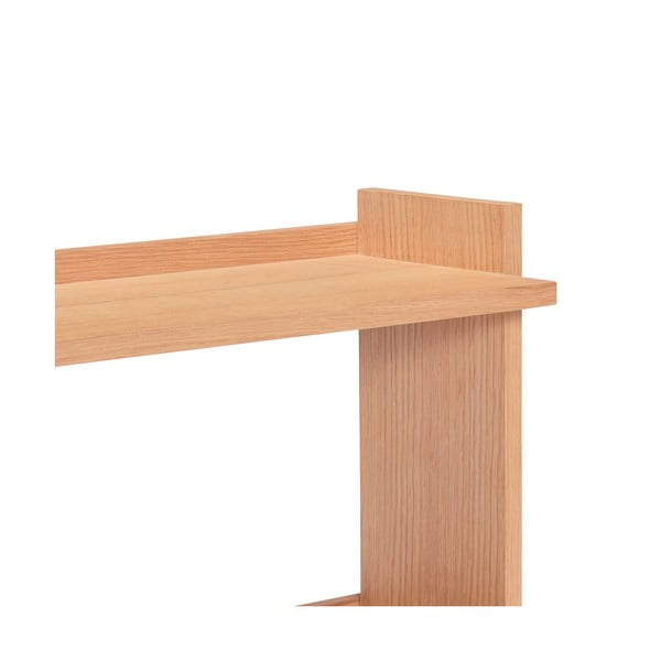 Natúr színű többszintes fali polc tölgyfa dekorral 100 cm Forma – Hübsch-image-4