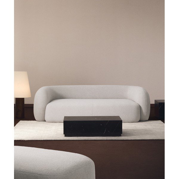 Fekete márvány dohányzóasztal 50x100 cm Sorein – Kave Home-image-2