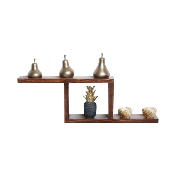 Natúr színű többszintes jegenyefenyő fali polc 17 cm Linn – Kalune Design-image-3