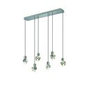 Ezüstszínű LED függőlámpa üveg búrával Verano – Trio Select