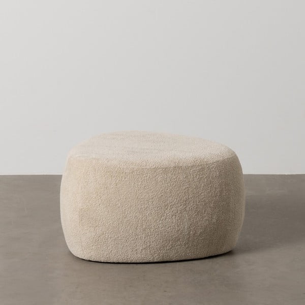 Bézs buklé puff – Ixia-image-1