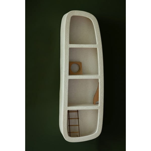 Krémszínű többszintes fali polc 38 cm Veda – Dutchbone-image-2