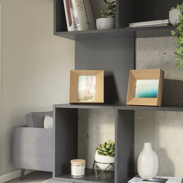 Natúr színű fa álló képkeret 17x17 cm Lookout – Umbra-image-3