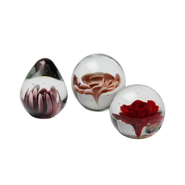 Botanics üveg papírnehezék barna virággal - BePureHome-image-1