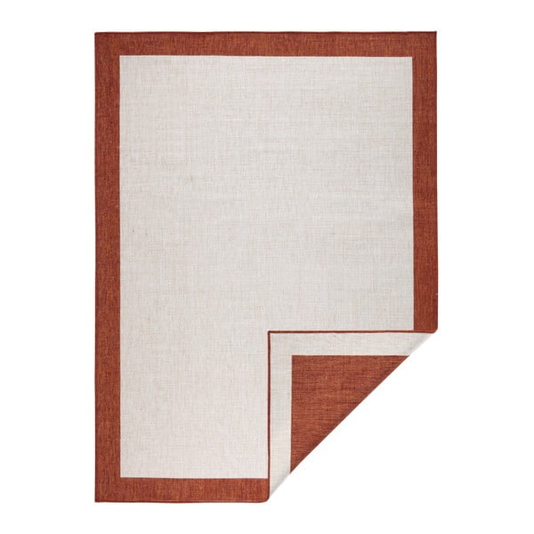 Panama piros-krémszínű kültéri szőnyeg, 80 x 150 cm - NORTHRUGS