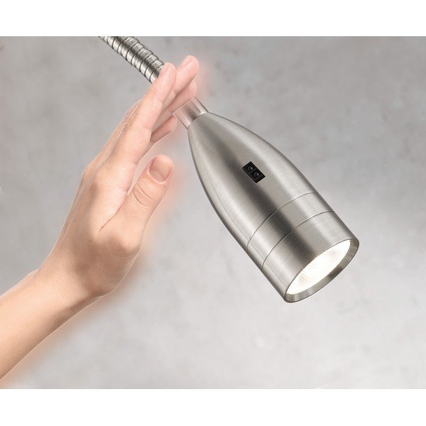 Ezüstszínű fém LED dimmelhető spotlámpa Sten – Fischer & Honsel-image-3