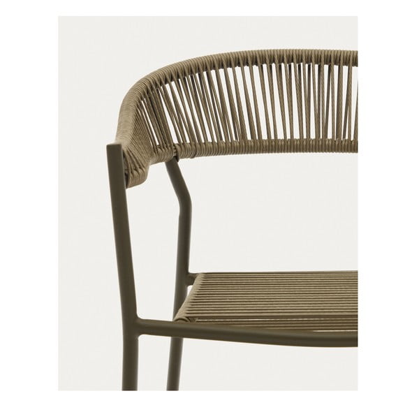 Khaki műrattan étkezőszék szett 4 db-os Futadera – Kave Home-image-3