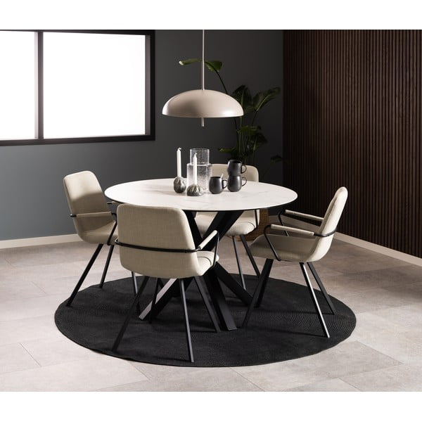 Krémszínű étkezőszék szett 2 db-os Selina – Actona-image-2