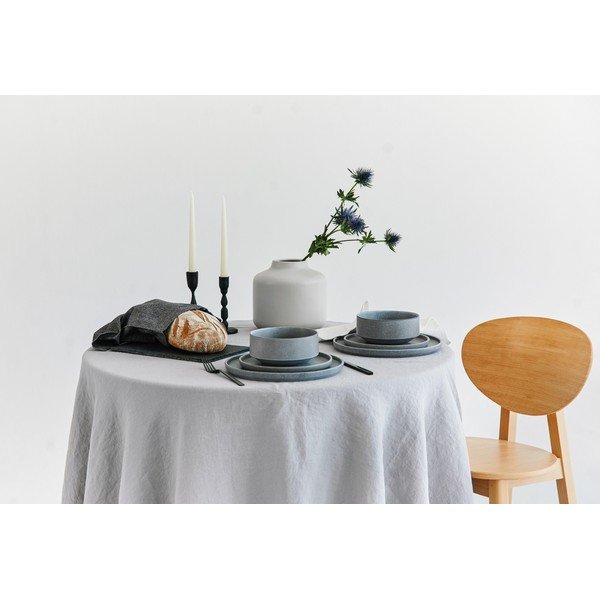 Malia 18 db-os szürke agyagkerámia étkészlet - Bonami selection-image-1