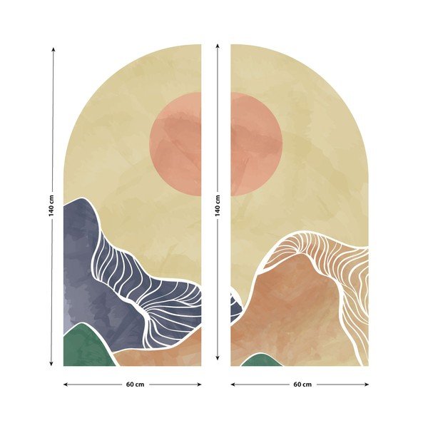 Falmatrica 120x140 cm Abstract Rising Sun Arch – Ambiance-image-3