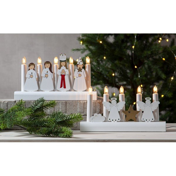 Konnektorhoz csatlakoztatható LED gyertyatartó (magasság 15 cm) Julia – Star Trading-image-1