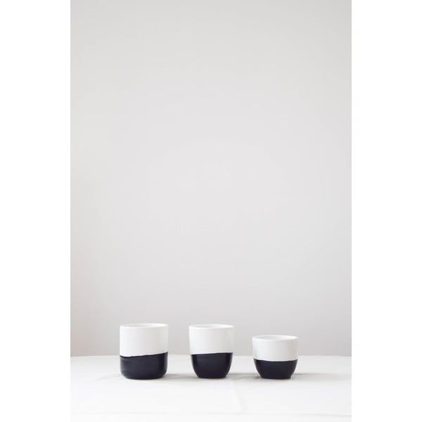 Luna fekete-fehér agyagkerámia bögre, 250 ml - ÅOOMI-image-1