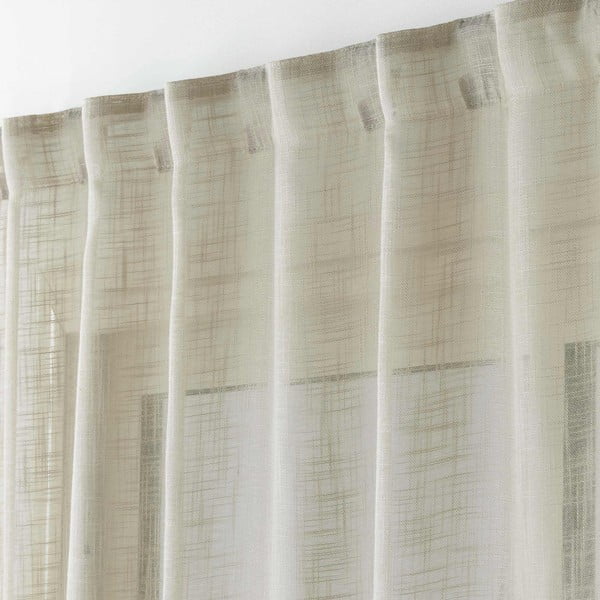 Barna átlátszó függöny 140x240 cm Haltona – douceur d'intérieur-image-1