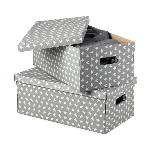 Mia fedeles tárolódoboz készlet hullámkartonból 2 db-os - Compactor-image-3