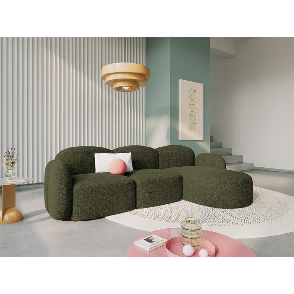 Zöld sarokkanapé (jobb oldali) Blair – Micadoni Home-image-1