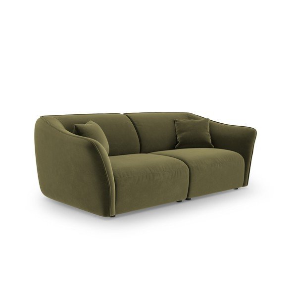 Zöld bársony kanapé 206 cm Tokyo – Cosmopolitan Design-image-2