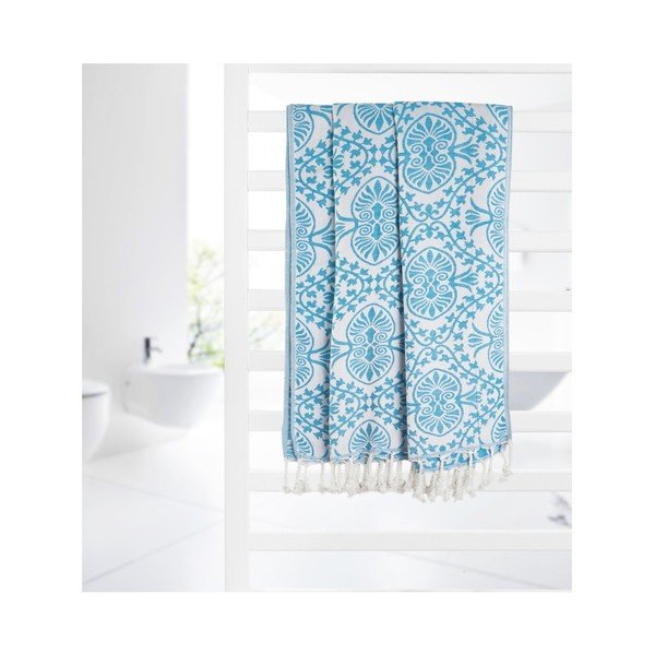 Bianca türkizkék hammam fürdőlepedő, 165 x 100 cm - Kate Louise-image-2