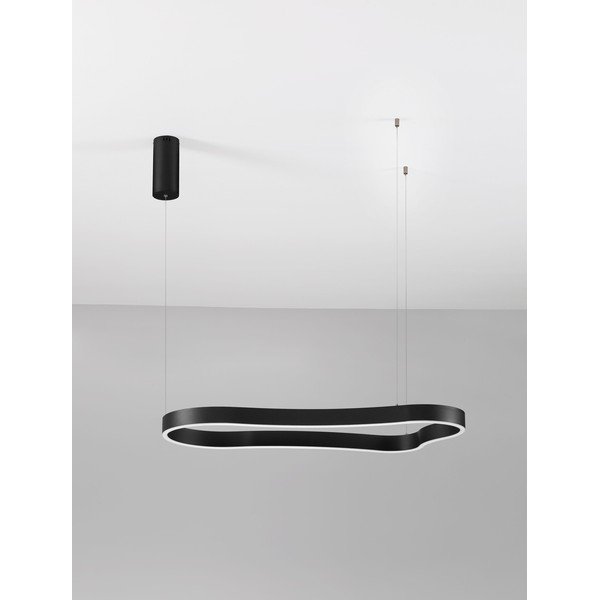 Matt fekete alumínium LED dimmelhető függőlámpa Dussa – Nova Luce-image-3