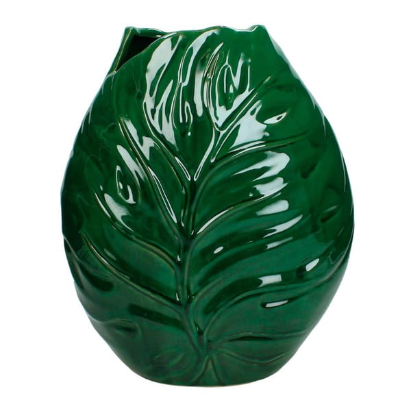 Studio zöld kerámia váza, 15,5 x 31 cm - HF Living