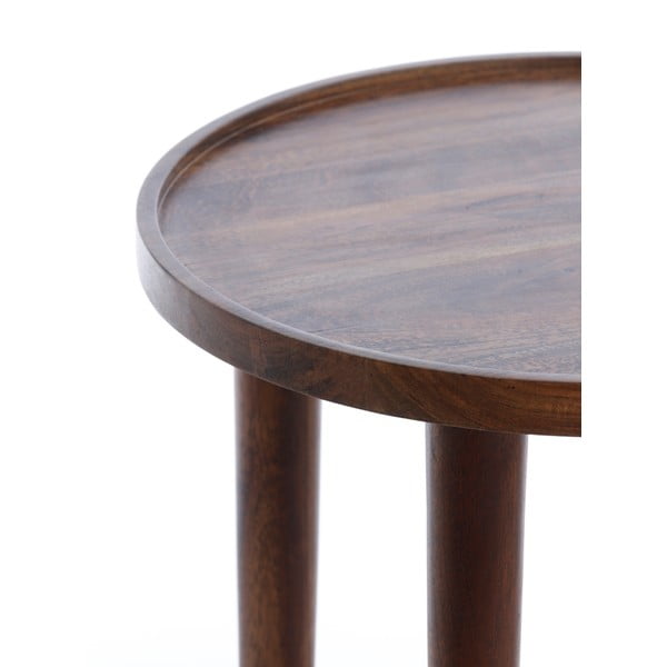 Akácfa kerek tárolóasztal ø 49 cm Qiano – Light & Living-image-4