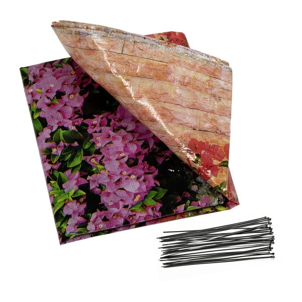 Műanyag erkély belátásgátló 500x85 cm Flowers – Maximex-image-3