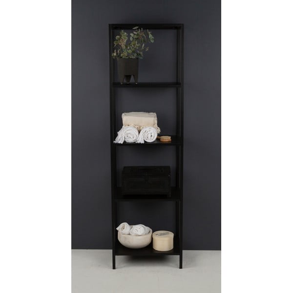 Lite fekete fém polc, magasság 175 cm - Canett-image-1