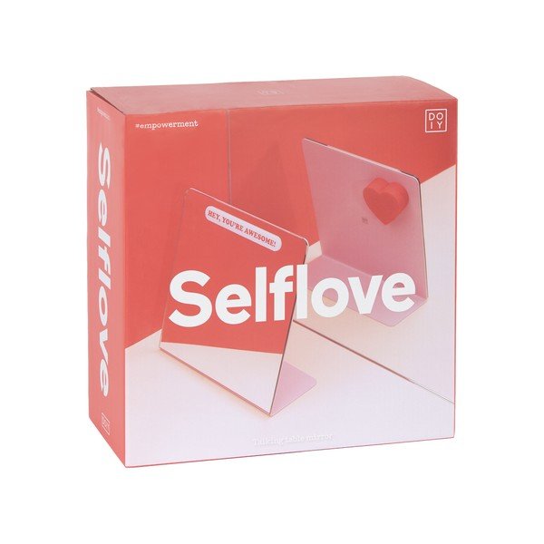 Selflove beszélő asztali tükör, 23 x 22 cm - DOIY-image-4