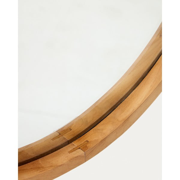 Fali tükör tömörfa kerettel 45x95 cm Magda – Kave Home-image-2