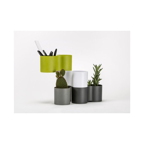 Modulo zöld dupla kaspó - Plastia-image-1