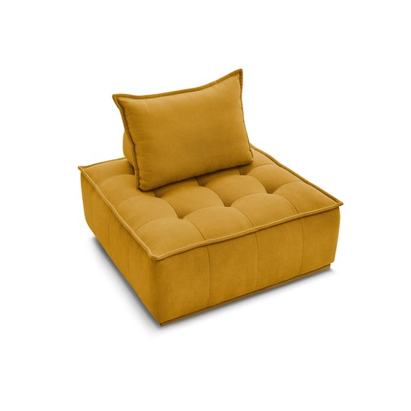 Mustársárga zsenília fotel Elisa – Bobochic Paris-image-4