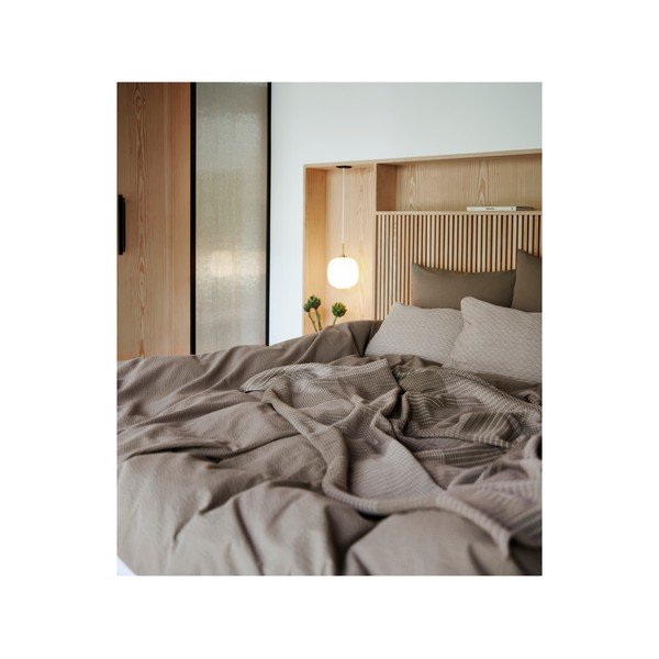 Wave Knit bézs pamut és gyapjú keverék párna, 40 x 60 cm - Södahl-image-4