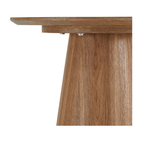 Natúr színű dohányzóasztal tölgyfa dekorral ø 45 cm Tango – Furnhouse-image-3