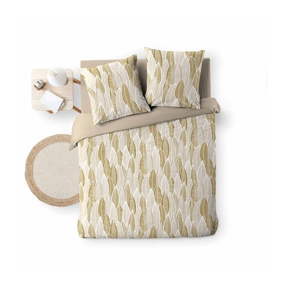 Okkersárga kétszemélyes-hosszabbított mikroszálas ágyneműhuzat 240x220 cm Kim – douceur d'intérieur-image-4
