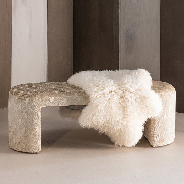 Bézs párnázott pad Jacob – WOOOD-image-1