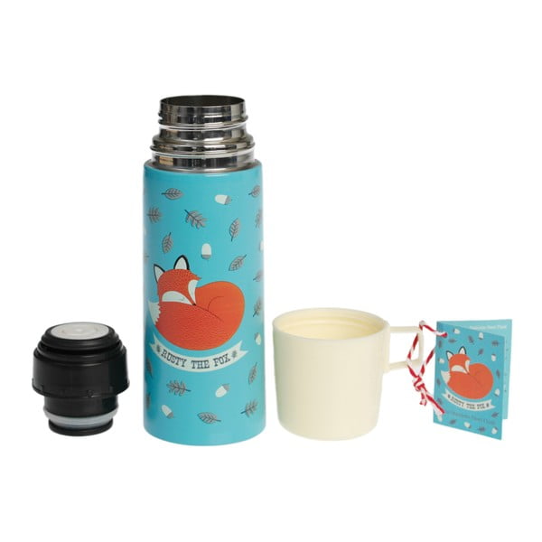 Rusty The Fox termosz bögrével, 350 ml - Rex London-image-2