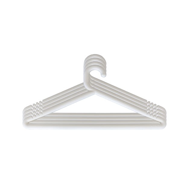 Hongi White 4 db-os fehér vállfa készlet - Karup Design-image-1