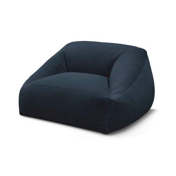 Sötétkék műszőrme babzsákfotel Lilibet – Bobochic Paris