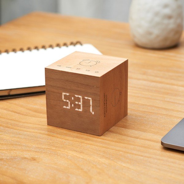 Digitális ébresztőóra Cube Plus – Gingko-image-1