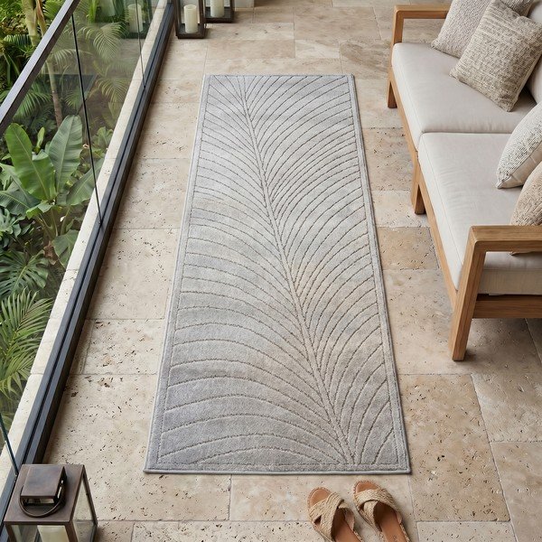Ezüstszínű kültéri-beltéri futószőnyeg 80x250 cm Nova 1204 – Ayyildiz Carpets-image-1