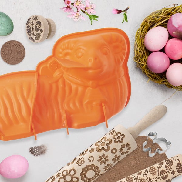 Szilikon sütőforma  bárány alakú tortához 17x31 cm – Orion-image-1