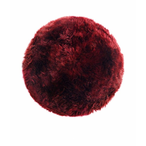 Zealand piros bárányszőrme szőnyeg, ⌀ 70 cm - Royal Dream