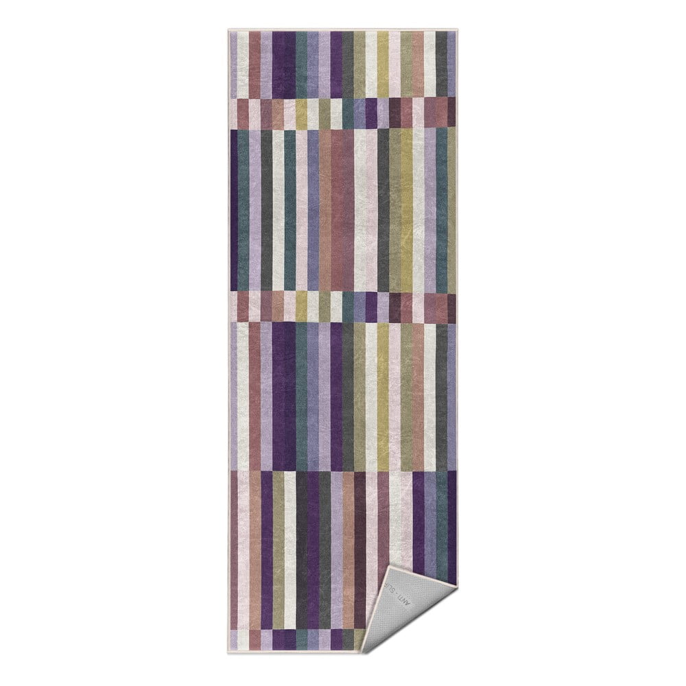 Lila mosható futószőnyeg 80x200 cm Purple Rain Mila Home