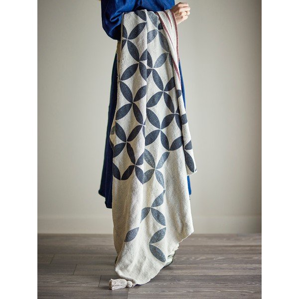 Pamutkeverék takaró 130x155 cm Forma – Bloomingville-image-1